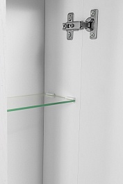 Stella Polare Зеркальный шкаф Кармела 100/С люкс белое серебро – фотография-9